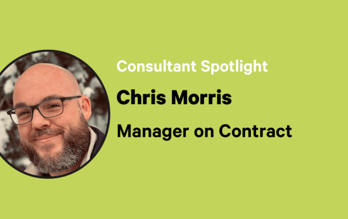 Chris Morris, Manager on Contract