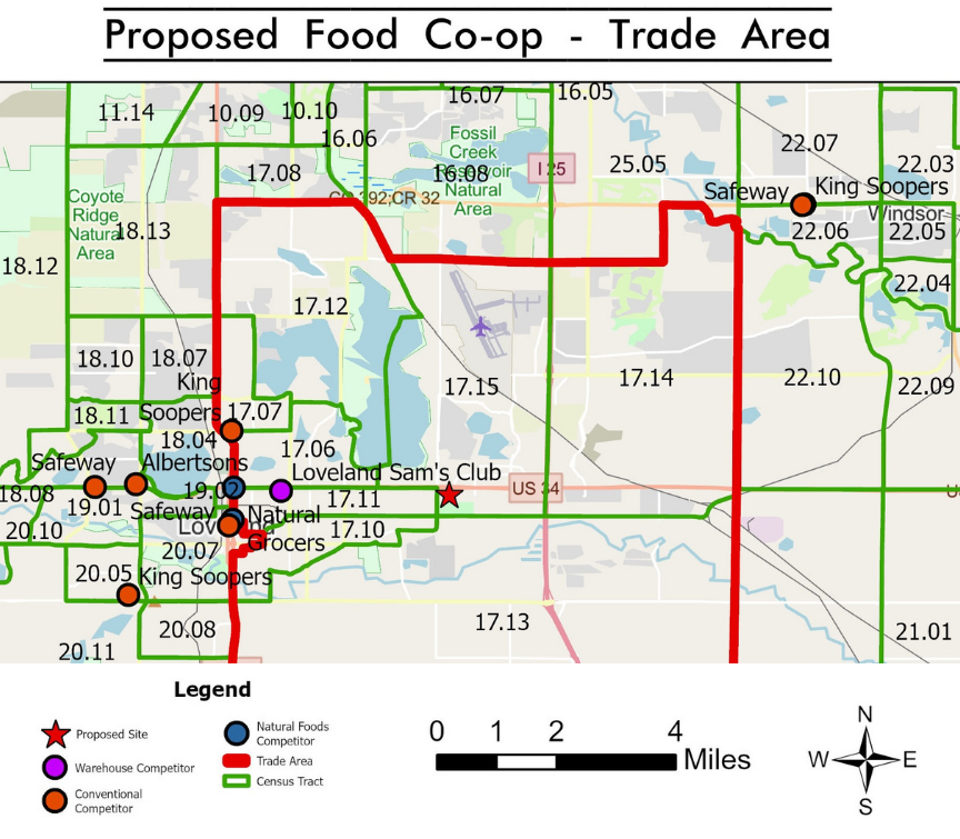Market Studies area map