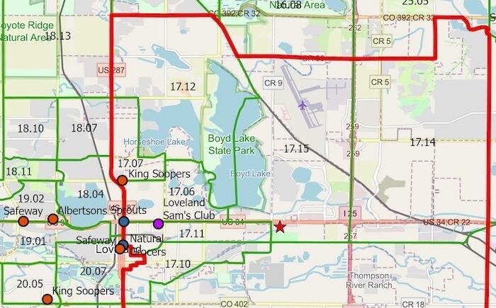 Market studies area map